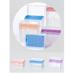 Pipette Tip Boxes – Durable PP Racks for 10 μL to 10 mL Tips | Multiple Well Sizes Available