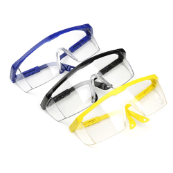 Adjustable Safety Goggles for Lab and Fieldwork – Full Coverage, High-Transparency PC Lens, Impact-Resistant, Fits Over Glasses | Pack of 10